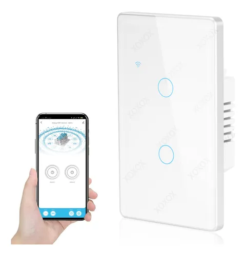 comprar Interruptor Apagador Luz Pared Wifi Smart Life Tuya 2 Vias