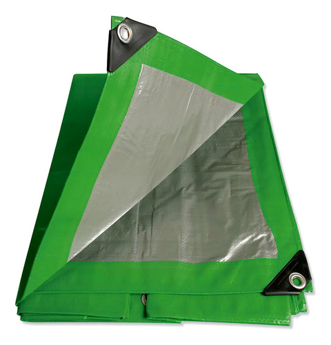 Lona Impermeable Reforzada Polietileno 6 X 12 Mt Color Verde
