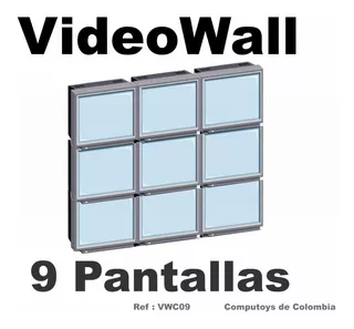 Zvwc09 Controladora Video Wall 9 Pantallas 3x3 Computoys