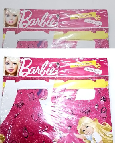 6pz Caja Dulcera Cajita Fiesta Barbie Cd04 0bar0