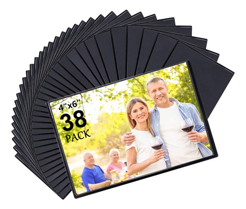 38 Pack  Ic Picture Frames, Holds 4 X 6 Inches Photos P...