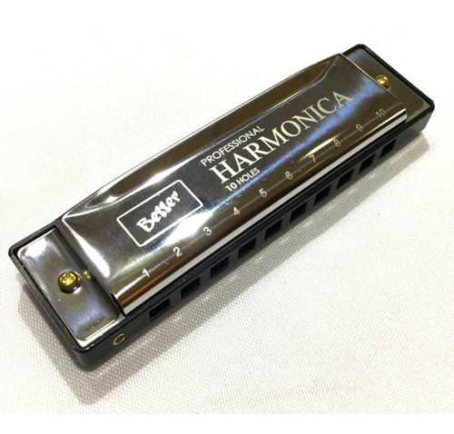 Imagen 5 de 6 de Besser Hm1020 Armonica Blusera Profesional Estuche