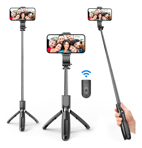 Selfie Stick.tripode Portable Con Control Remoto P/celular.