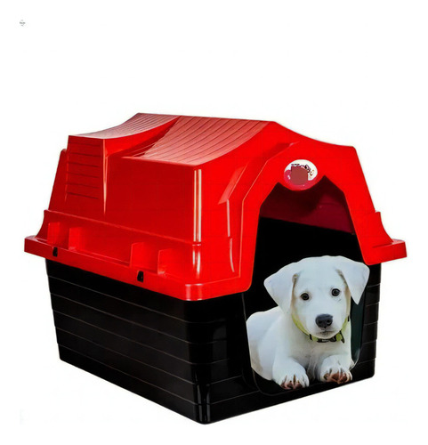 Casinha De Shitzu Pincher York Shire Pug Raças Pequenas Full Cor Vermelho