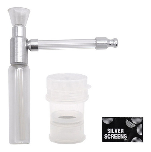 Imagen 3 de 5 de Pipa De Agua Vidrio Grinder Kit