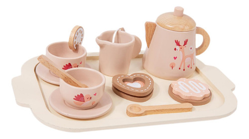Juego De Té De De Simulación De Madera, Accesorios De