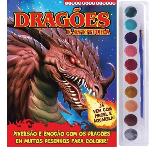 Dragões E Aventura - Livro Para Pintar