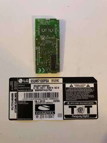 Modulo Wifi Bluetooth Lgsbwac92 Para LG 65um7100psa 65um7100 (Usado)