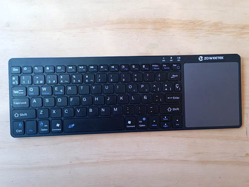 Teclado Ultra Slim Bluetooth Aluminio + Trackpad Con Detalle