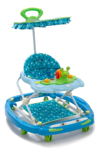 Andador Mecedor Bebe Altura Regulable Con Guiador 7018 Love Color Azul