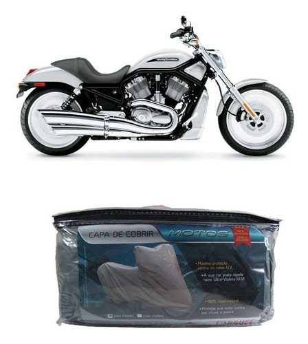 Capa Impermeável Cobrir Harley Vrod 1250cc Muscle Gg200