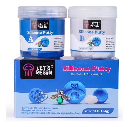 Let's Resin Masilla De Silicona, Kit De Fabricacin De Moldes