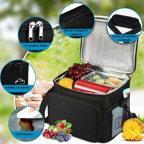Ch- Vanow Lonchera Térmica Bolsa Almuerzo De Hombro Gran