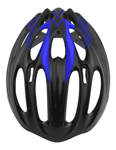 Casco Bicicleta Bmx Profesional Bks Mtb H350 Ruta Ciclismo Color Azul/Negro Talla M