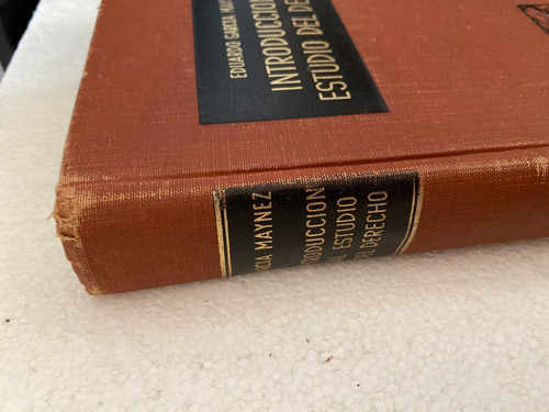 Libro Introduccion Al Estudio Del Derecho Garcia Maynez 1964 (Usado)