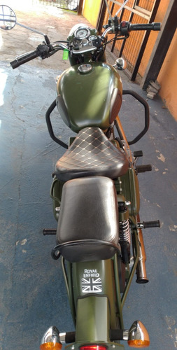 Royal Enfield Bullet 500 2020 Verde Com 35 Mil Km