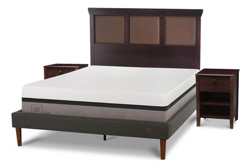 Cama Europea Curve Balance 2p New Torino Choc S/t