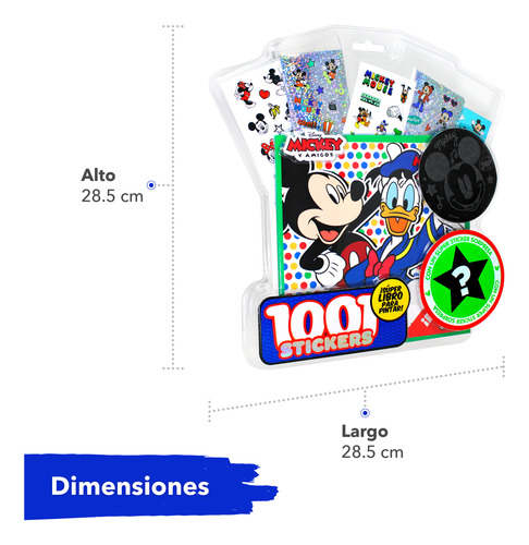 Libro Para Colorear Con 1001 Stickers Mickey