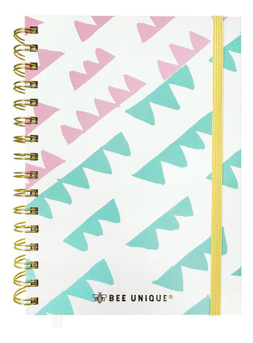 Caderno A5 Cotton Candy Capa Dura 120 Folhas 80gm Bee Unique Cor Branco