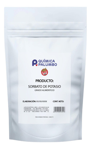 Sorbato De Potasio 100 Gr Primogel Sin Tacc Libre De Gluten