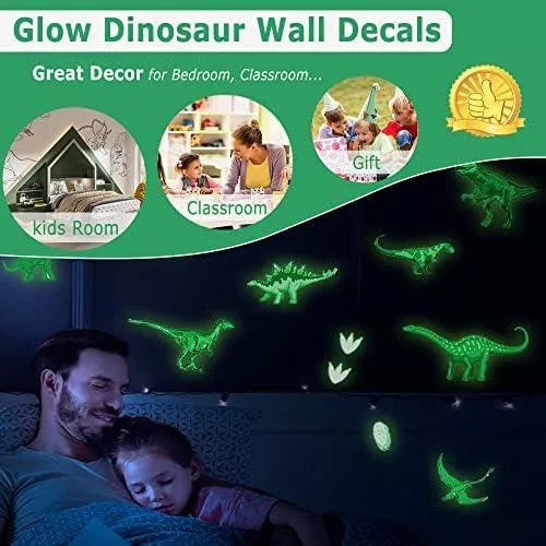 ( Calcomanías De Pared Con Forma De Dinosaurio, Pegatinas