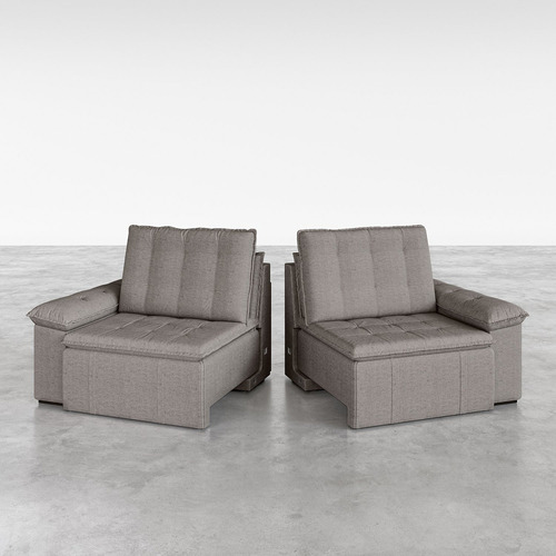 Sofá Cama Retrátil E Reclinável 3 Lugares 260cm Em Wt