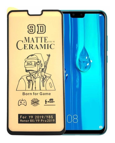 Vidrio Cerámica Matte Para Huawei Y9 2019 Anti Huella 