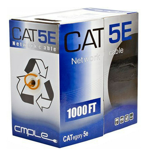 Cat5e, Utp, Cable A Granel, Sólido, 350mhz, 24 Awg, Naranja,