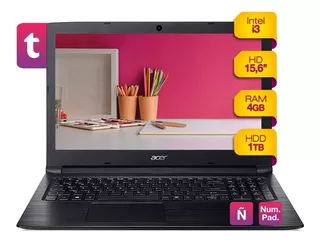 Notebook I3 Acer Aspire 3 A315 4gb 1tb Hdd 15.6 Hd Freedos