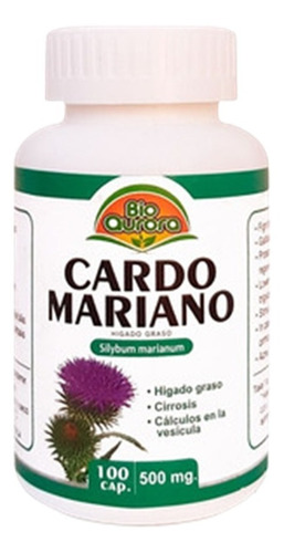 Cardo Mariano - Silimarina - Varices, Higado X100cap. X500mg