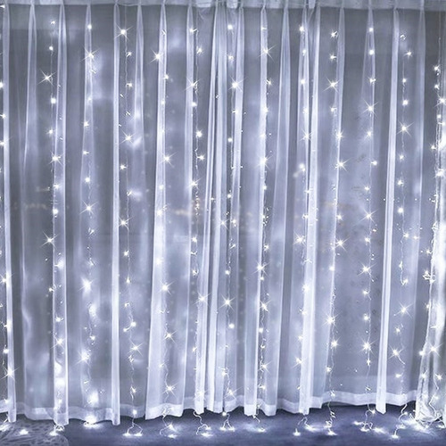 Cortinas Serie Luces 600 Led Luz Decorativa,8 Modos,6x3m