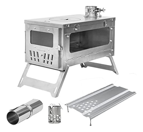 Mc Tomount Tent Stove Titanium 15inch Wood Burning Stove