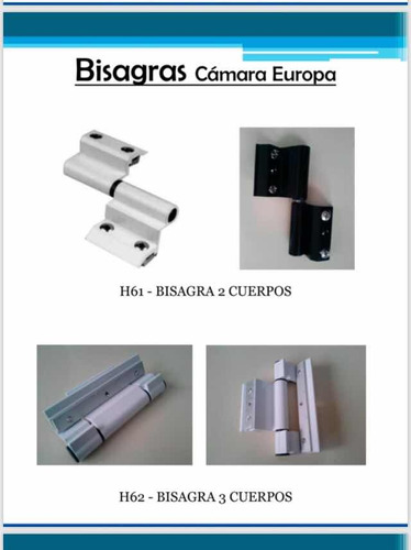 Bisagras H61  Dos Cuerpos