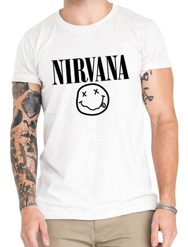 Polera Nirvana Música Grunge Algodón Orgánico Premium Mus5