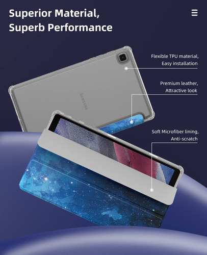 Funda Para Samsung Galaxy Tab A7 Lite 8.7 In Cielo De Noche Azul