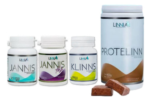 Jannis Forte + Clásica + Klinns + Protelinn Proteina Linnia Sabor Chocolate