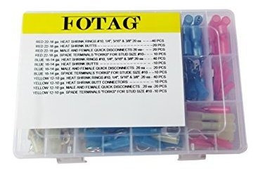 Para Vehiculo Fotag 250 Pcs Surtido Aislado Termorretractil