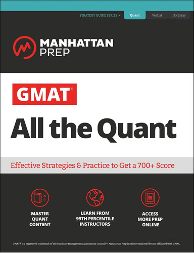 Book : Gmat All The Quant The Definitive Guide To The Quant