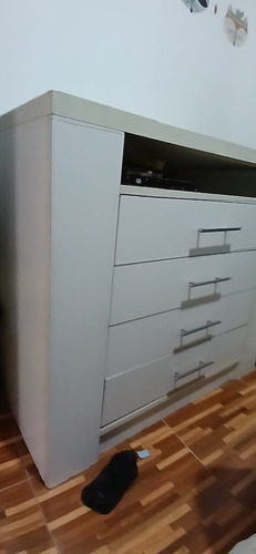 Comoda Cajonera Para Dormitorio 4 Cajones Blanco (Usado)