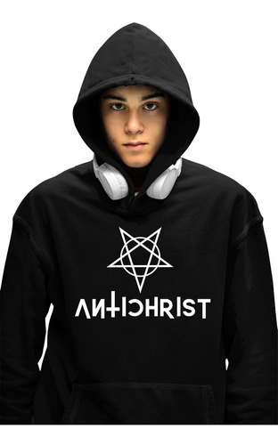 Sudadera Original Punk Gotico Satanica Horror Negra C/capuch