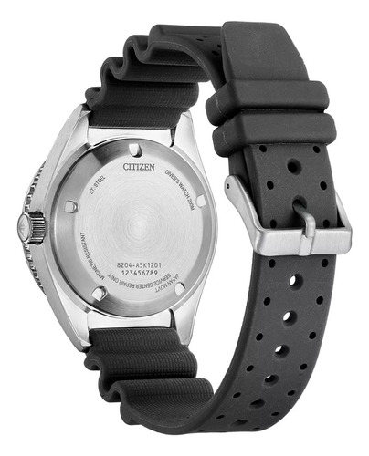 Citizen Promaster Divers Automatico Ny0120-01e .... Dcmstore Correa Negro Bisel Plata Fondo Negro