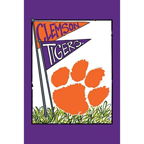 Bandera De Jardín Universitaria (mascota De Clemson)