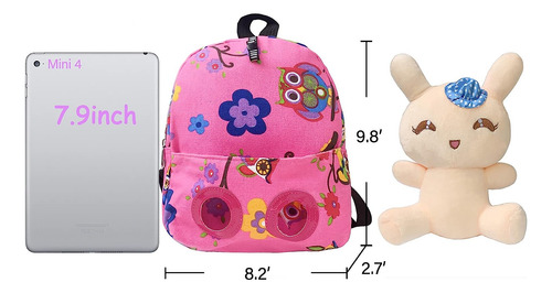 Mochila Para Niños - Rosa/peluche