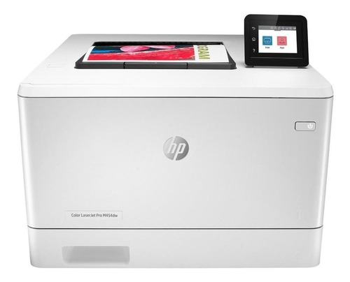 Impressora a cor função única HP LaserJet Pro M454dw com wifi branca 110V - 127V W1Y45A