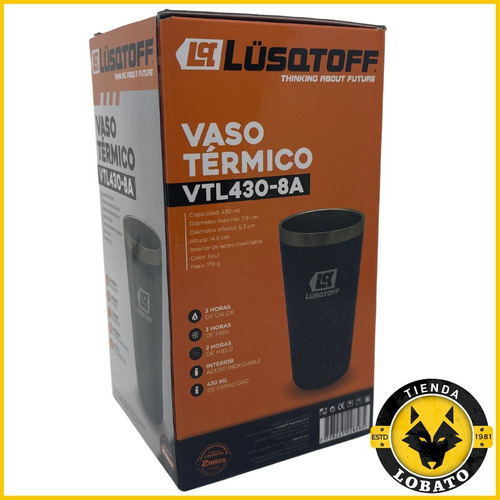 Imagen 8 de 10 de Jarro Vaso Termico 430 Ml Travel Acero Inoxidable Original