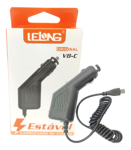 Kit 10 Carregadores De Celular Veicular V8 Lelong Espiral