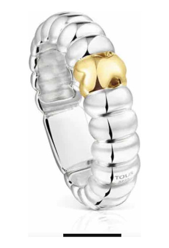 Anillo Tous De Plata Baño De Oro 18kt Sobre Plata V. Garden