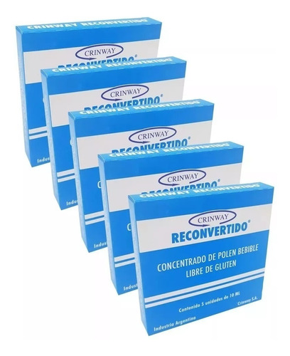 Crinway Polen Antioxidante X 5 Cajas De 5 Unidades De 10ml