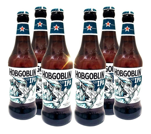 Six Pack Cerveza Wychwood Hobgoblin Ipa 500ml C/u