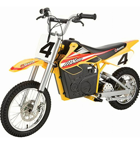 Razor Dirt Rocket Mx 650 Motocicleta Eléctrica, Amarilla